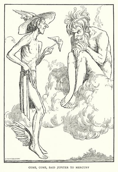 Viens, viens, dit Jupiter à Mercure - William Heath Robinson