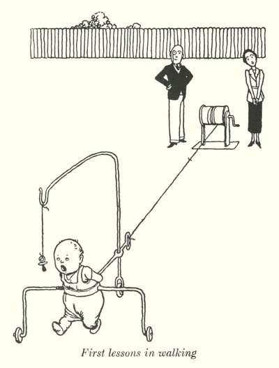 Premières leçons de marche - William Heath Robinson