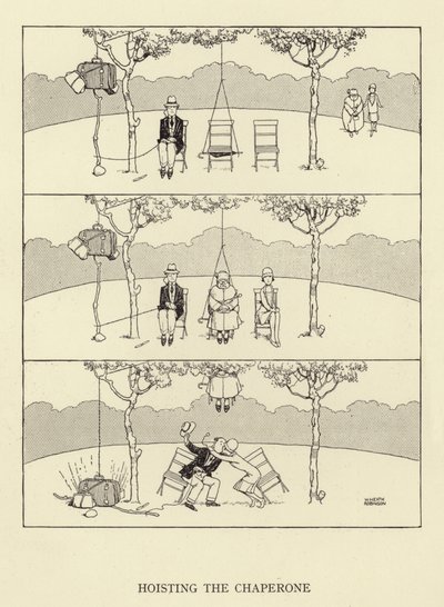 Hisser la chaperonne - William Heath Robinson