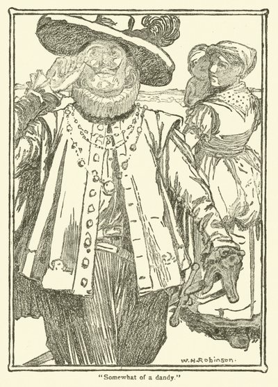 Illustration pour Don Quichotte (lithographie) - William Heath Robinson