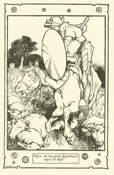 Illustration pour Don Quichotte - William Heath Robinson