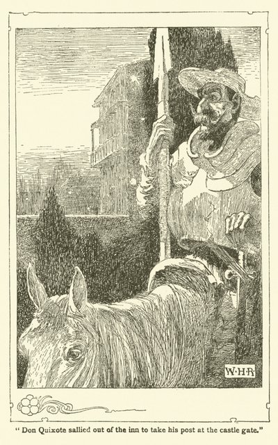 Illustration pour Don Quichotte - William Heath Robinson