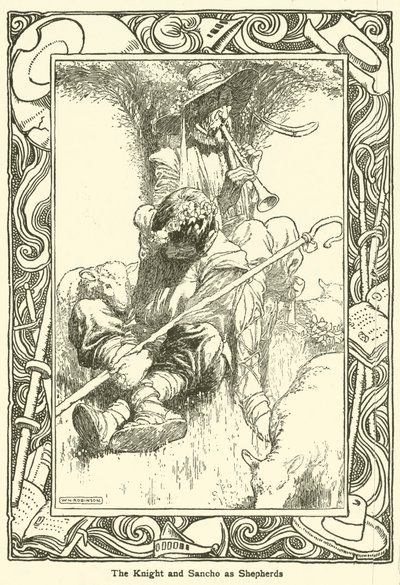 Illustration pour Don Quichotte - William Heath Robinson