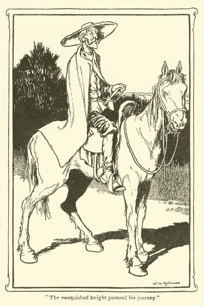 Illustration pour Don Quichotte - William Heath Robinson