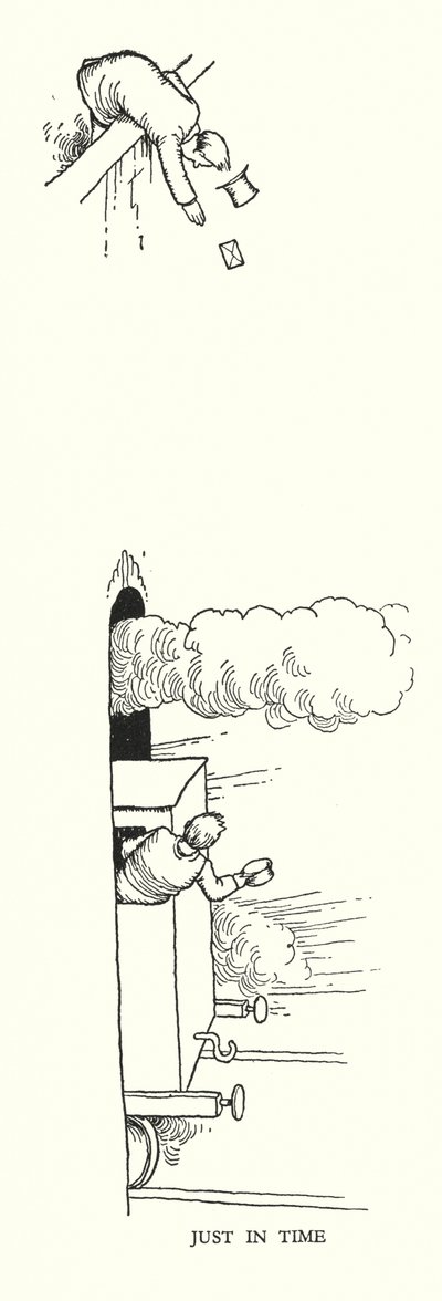 Illustration pour Railway Ribaldry par W Heath Robinson - William Heath Robinson