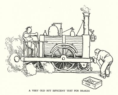 Illustration pour Railway Ribaldry de W Heath Robinson - William Heath Robinson