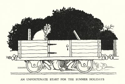 Illustration pour Railway Ribaldry de W Heath Robinson - William Heath Robinson