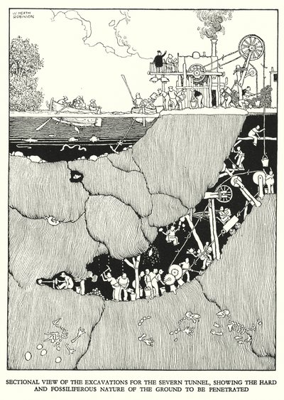 Illustration pour Railway Ribaldry de W Heath Robinson - William Heath Robinson