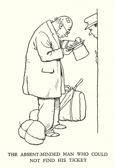 Illustration pour Railway Ribaldry par W Heath Robinson - William Heath Robinson