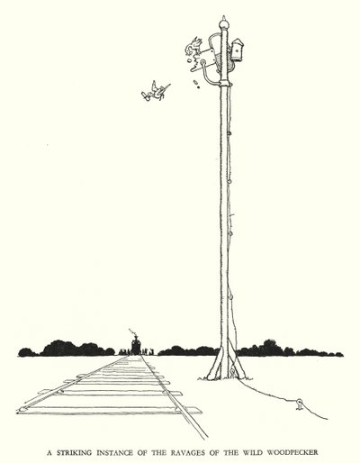 Illustration pour Railway Ribaldry par W Heath Robinson - William Heath Robinson