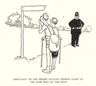 Illustration pour Railway Ribaldry par W Heath Robinson - William Heath Robinson