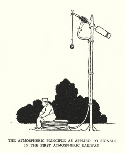 Illustration pour Railway Ribaldry par W Heath Robinson - William Heath Robinson