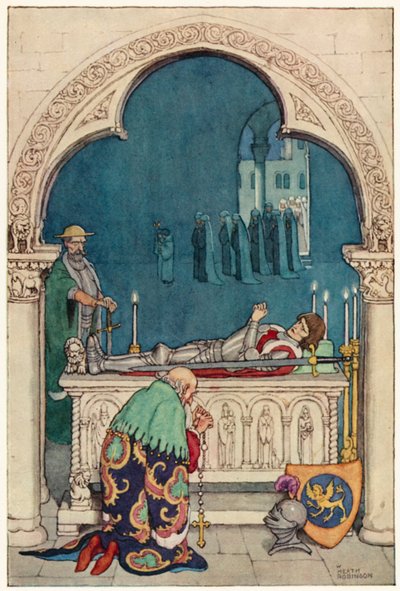 Illustration pour Les Aventures de Don Quichotte - William Heath Robinson