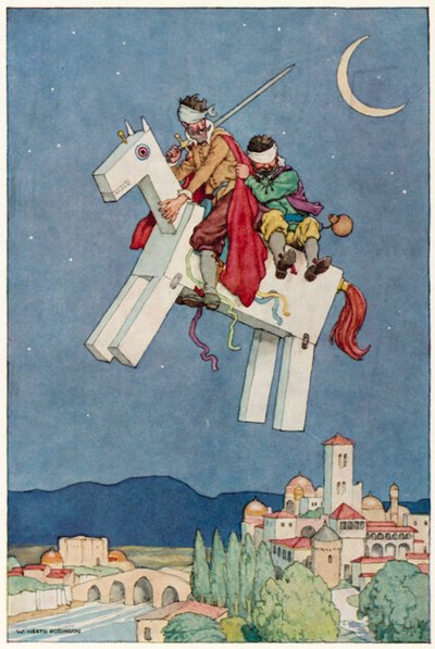 Illustration pour Les Aventures de Don Quichotte - William Heath Robinson