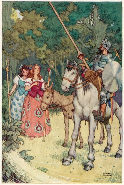 Illustration pour Les Aventures de Don Quichotte - William Heath Robinson