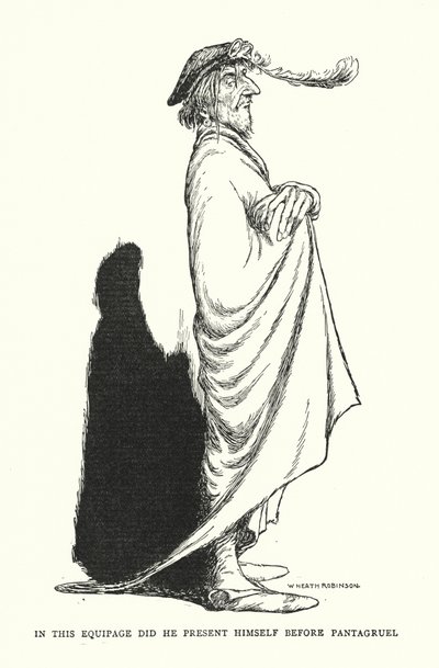 Dans cet équipage, il se présenta devant Pantagruel - William Heath Robinson