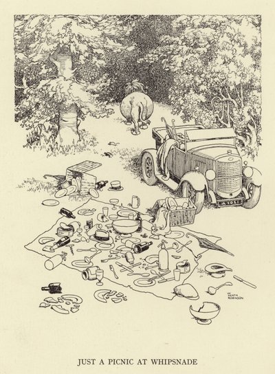 Juste un pique-nique à Whipsnade - William Heath Robinson