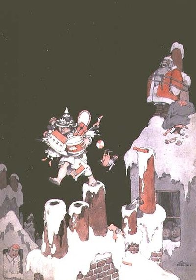Butin - Un conseil des Huns - William Heath Robinson