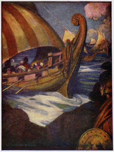 Nombreux étaient les héros qui ont quitté la Grèce - William Heath Robinson