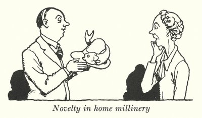 Nouvelle mode en chapellerie maison (lithographie) - William Heath Robinson