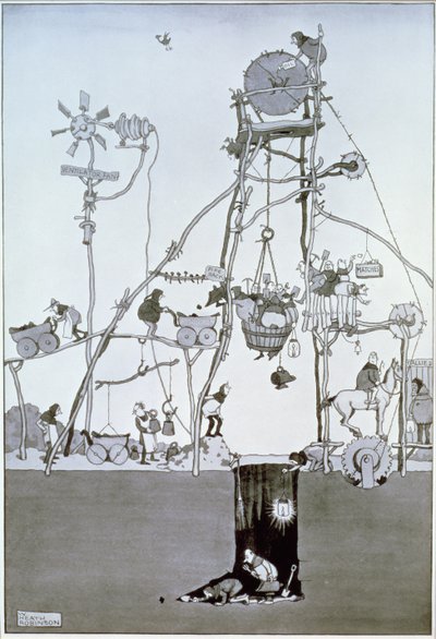 Tête de puits, vers 1930 - William Heath Robinson