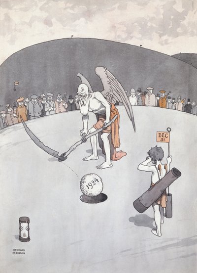 Sortir le vieux troué - William Heath Robinson