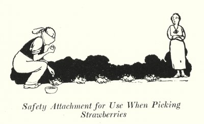 Attachement de sécurité pour la cueillette des fraises (lithographie) - William Heath Robinson