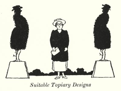 Conceptions de topiaire appropriées (lithographie) - William Heath Robinson