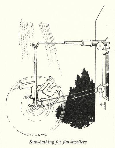 Bain de soleil pour les habitants d