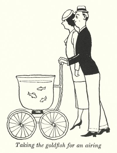 Promener le poisson rouge - William Heath Robinson