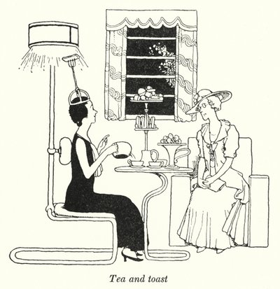 Thé et toast - William Heath Robinson