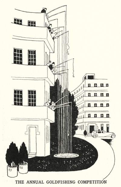 Le concours annuel de pêche à la ligne - William Heath Robinson