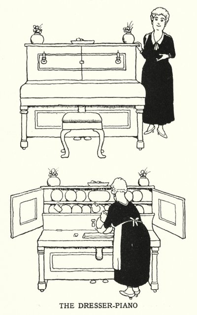 Le Dresser-Piano - William Heath Robinson