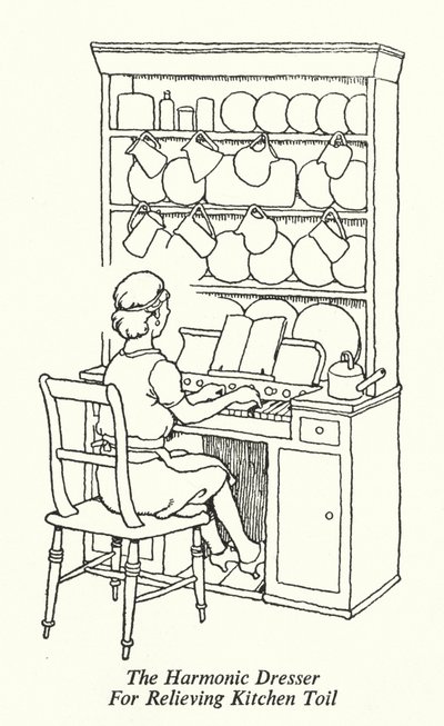 La commode harmonique pour soulager les tâches de cuisine - William Heath Robinson