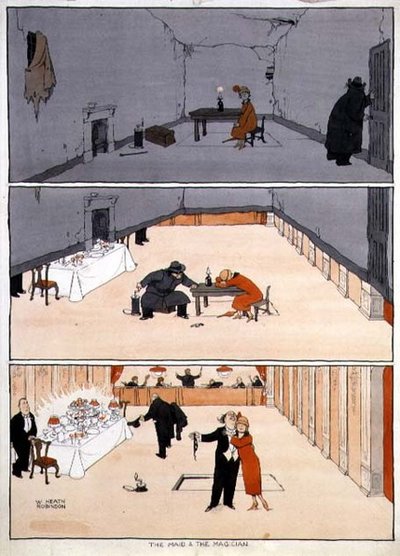 La servante et le magicien - William Heath Robinson