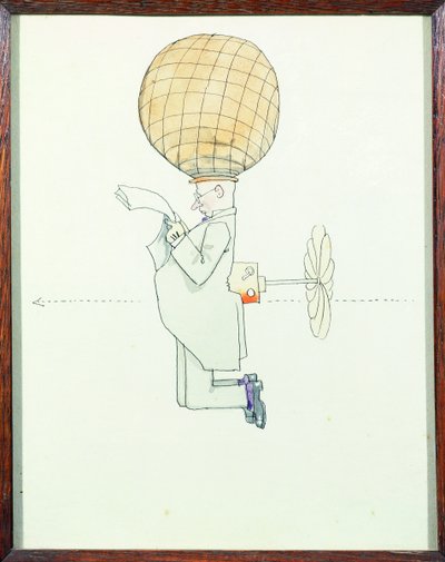 Le système de voyage aérien personnel pour messieurs - William Heath Robinson