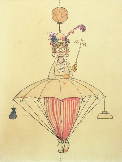 Le système de voyage aérien personnel pour dames - William Heath Robinson