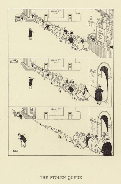La Queue Volée - William Heath Robinson
