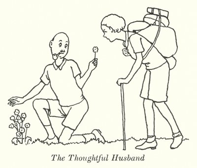 Le mari attentionné (lithographie) - William Heath Robinson