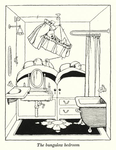 La chambre du bungalow - William Heath Robinson