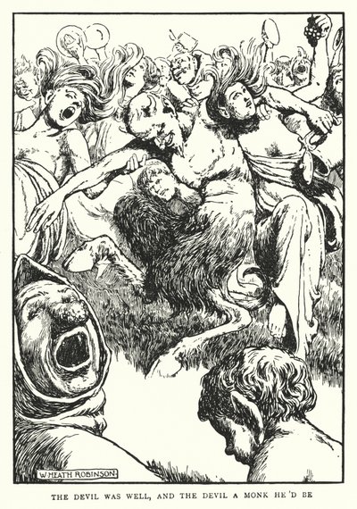 Le diable était bien, et le diable voulait être moine - William Heath Robinson