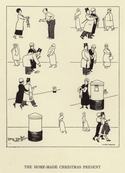 Le cadeau de Noël fait maison - William Heath Robinson