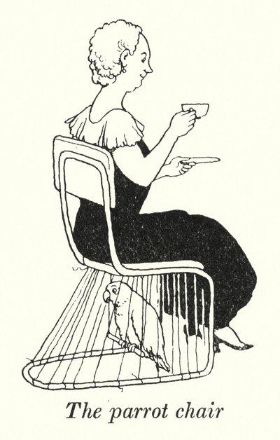 La chaise perroquet - William Heath Robinson