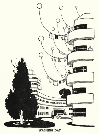Jour de lessive - William Heath Robinson