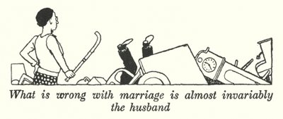 Ce qui ne va pas avec le mariage est presque toujours le mari (lithographie) - William Heath Robinson