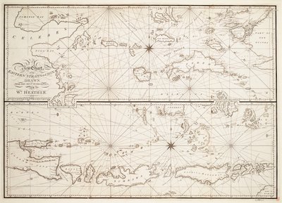 Nouvelle carte des détroits orientaux vers la Chine - William Heather