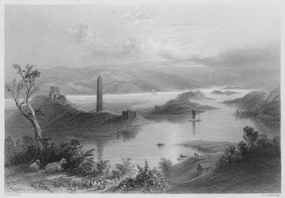 Île de Devenish, Loch Erne - William Henry (after) Bartlett