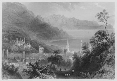 Glenarm (gravure) - William Henry (after) Bartlett