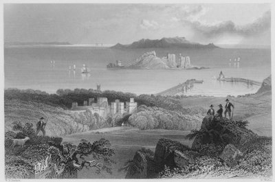 Château de Howth (gravure) - William Henry (after) Bartlett