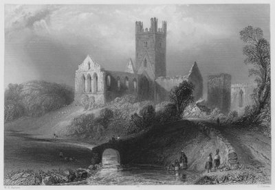 Abbaye de Jerpoint - William Henry (after) Bartlett